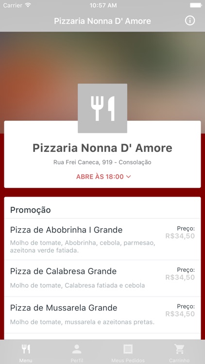 Pizzaria Nonna Damore Delivery