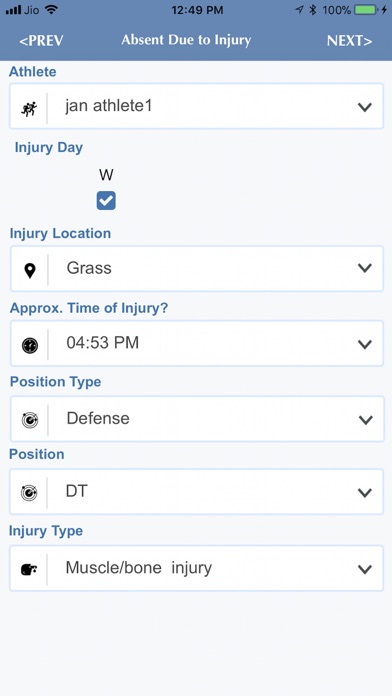 Injury Tracking screenshot 4
