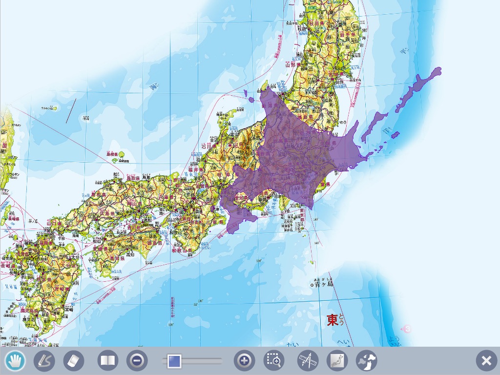 指導者用デジタル教科書 楽しく学ぶ 小学生の地図帳 27年版 screenshot 3