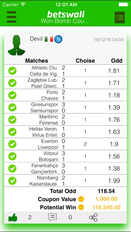 BetsWall Betting Tips Engine