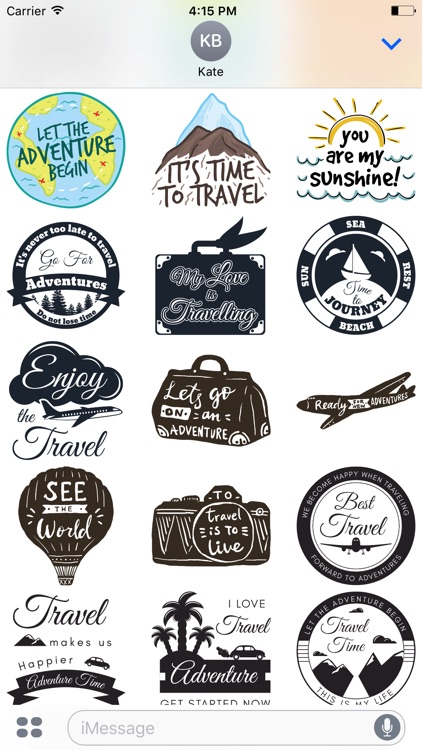 Let's go Travel - Sticker Pack for iMessage