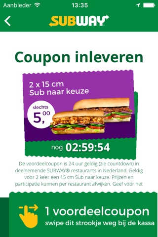 SUBWAY® Nederland screenshot 3