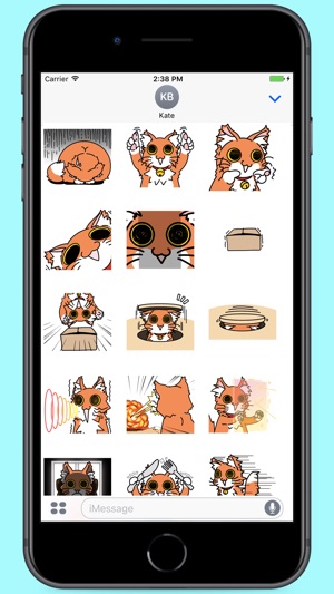 Orange Fluffy Cat Stickers(圖2)-速報App