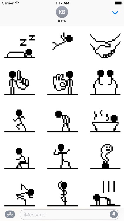 Animated Pixel Stick Figure