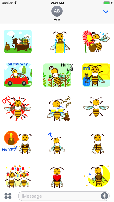 Animated Honey Bee Sticker screenshot 4