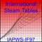 The "International Steam Tables - IAPWS-IF97" app has been developed by active members of the International Association for the Properties of Water and Steam (IAPWS) at the Zittau/Görlitz University of Applied Sciences