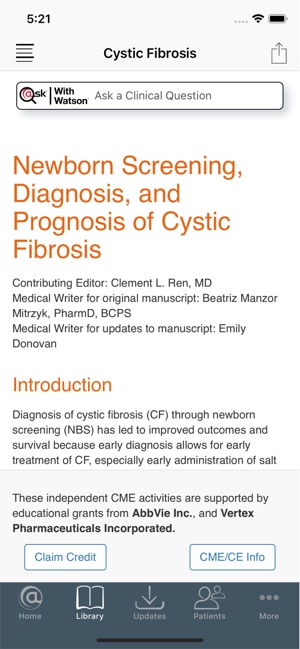 Cystic Fibrosis @Point of Care(圖3)-速報App