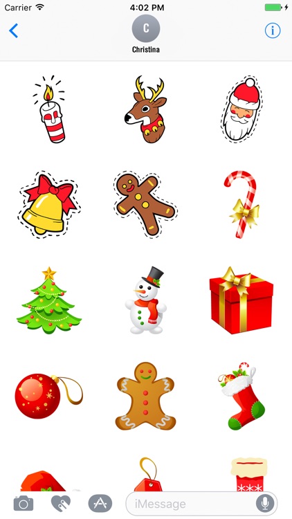 Animated Christmas Stickers Pack