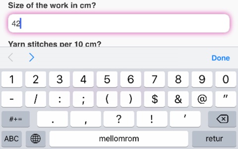 Knitting-calculator screenshot 3