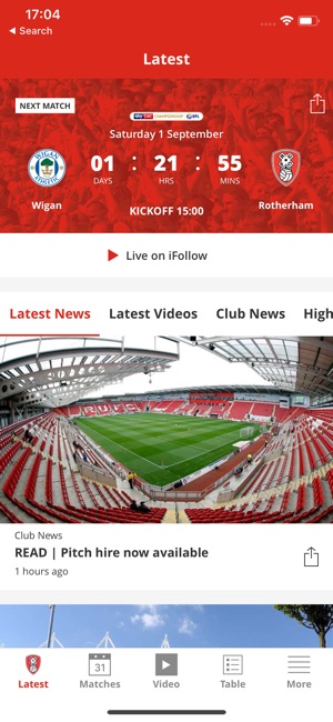 Rotherham United Official App