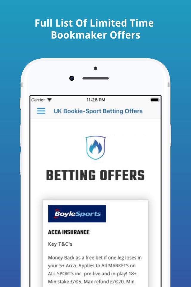 UK Bookie-Sport Betting Offers screenshot 3