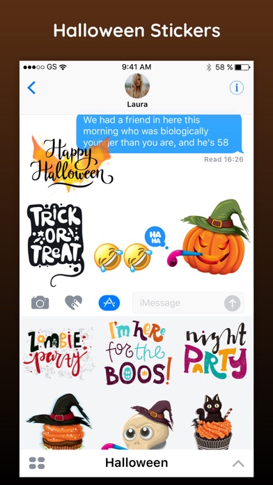 Halloween Party Text Stickers screenshot 2