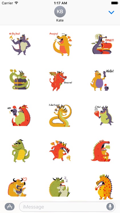 Cute Dragon - DragonMoji Sticker