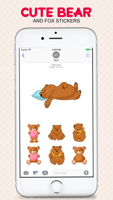 Lovely Bear Stickers! screenshot 2