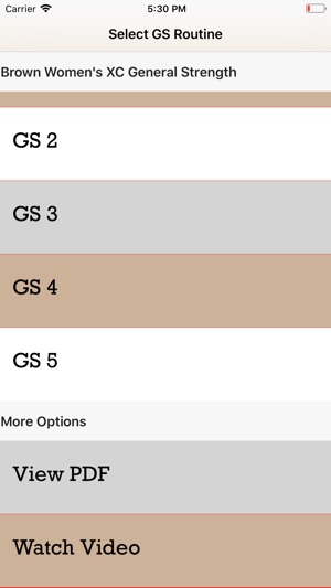 Brown XC General Strength