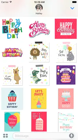 Game screenshot Happy Birthday Stickers & Card apk