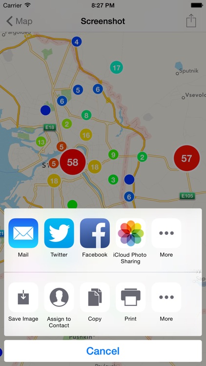 Check-in Heat Map for Swarm