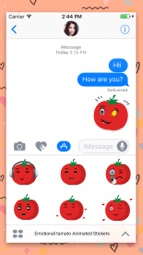 Emotional Tomato GIFs, Sticker Captura de tela 2