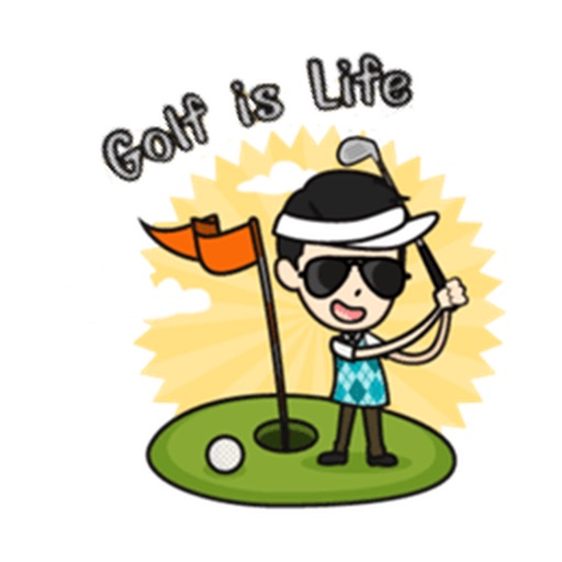 Golf is Life Golfmoji Sticker icon