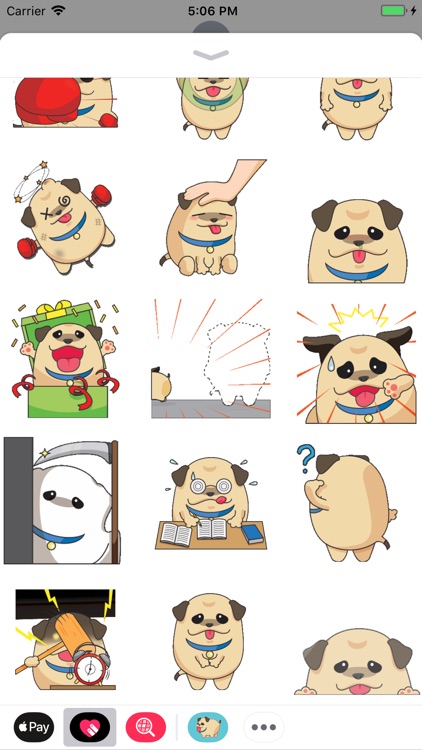 Fatty Pug Animated Stickers
