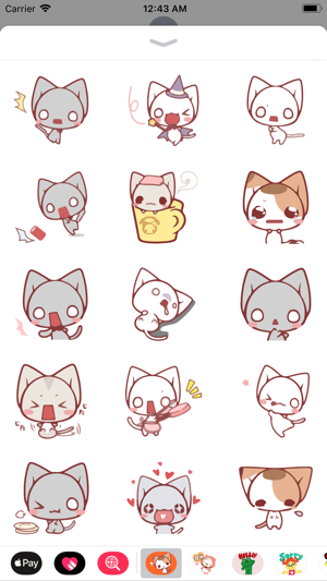 Diva Cat Emotes Sticker Pack(圖1)-速報App