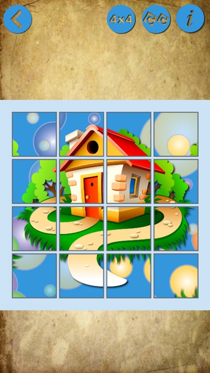 Puzzles - houses for children