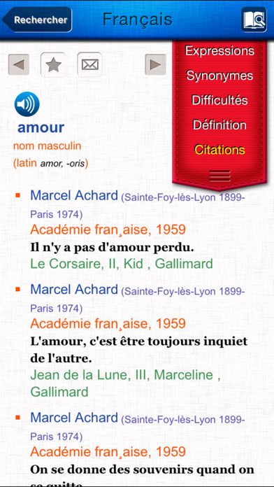 Dictionnaire de français screenshot1