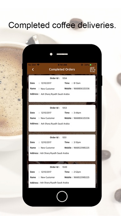 E-COFFEE DELIVERY screenshot 4