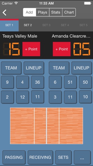 DS Volleyball Statware