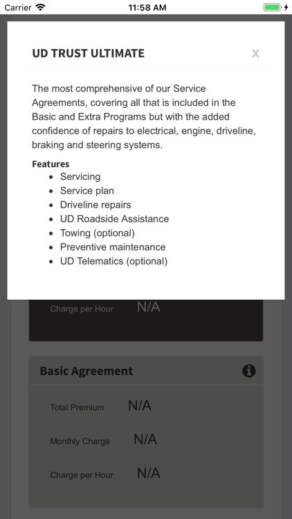 UD Service Agreements