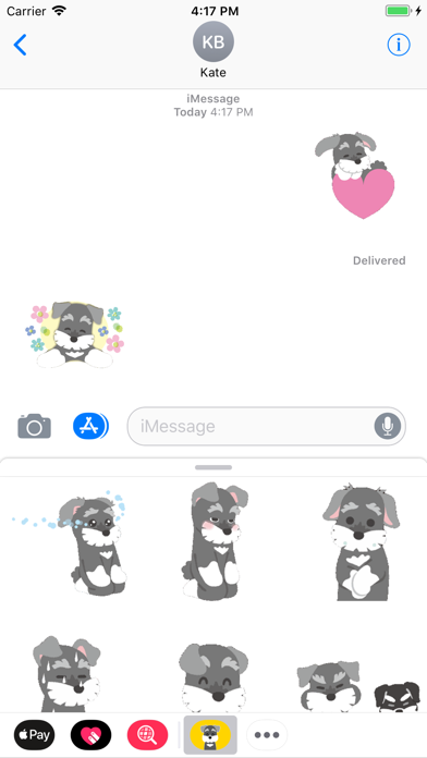 Poodle Puppy Animated Stickers screenshot 4