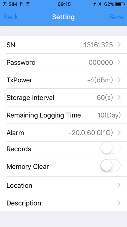 Marathon EDL-BT04 Temp.RH  App