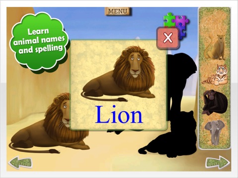 Animal Zoo Puzzles - náhled