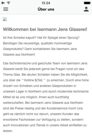 Isermann Jens Glaserei screenshot 2