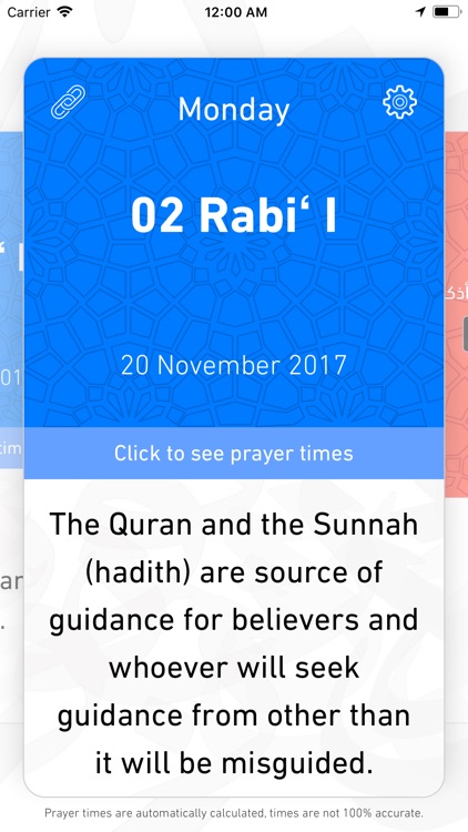 Prayer times & calendar screenshot-4