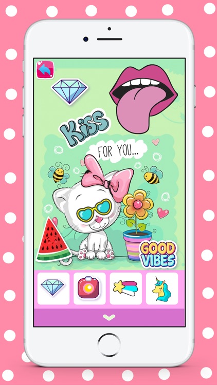 Cute Pink HD Wallpaper Maker screenshot-3