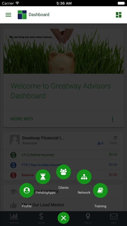 Greatway Advisors Dashboard