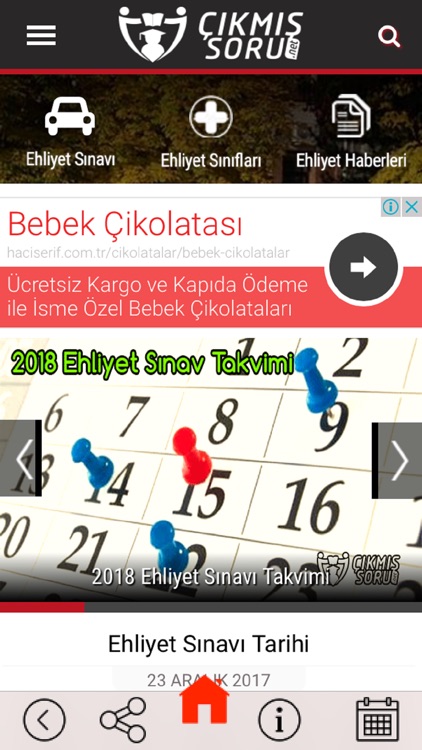 Ehliyet Sınavı-Çıkmış Sorular