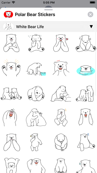 Polar Bear Sticker screenshot 2