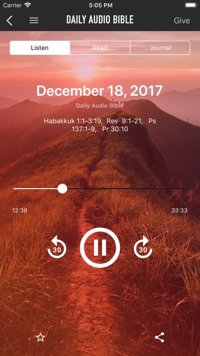 Daily Audio Bible Mobile App screenshot 3