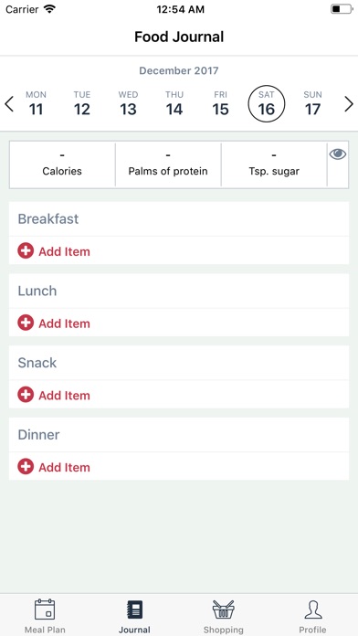 IWL Meal Planner screenshot 2