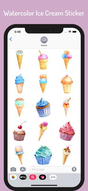 Watercolor Yummy Ice Cream(圖2)-速報App