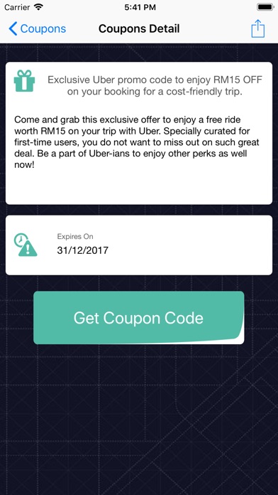 UbeCoupons - Coupons For Uber screenshot 4