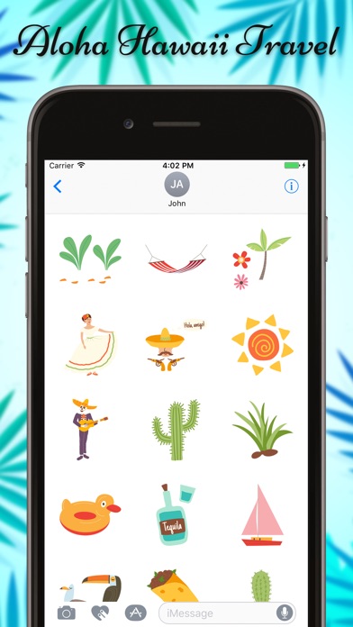 Hawaii Travel & Vacation Emoji screenshot 3
