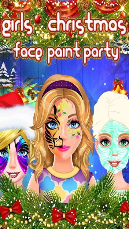 Christmas Face Art Salon Party