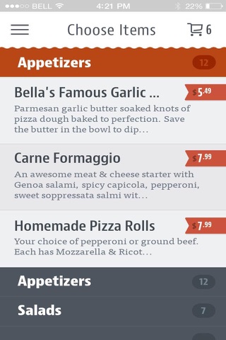 Bella's Pizzeria screenshot 3