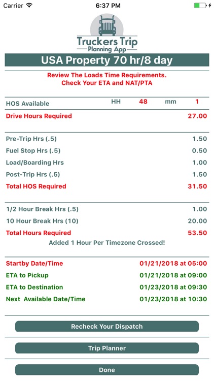 ETA PTA Calculator Solo screenshot-4