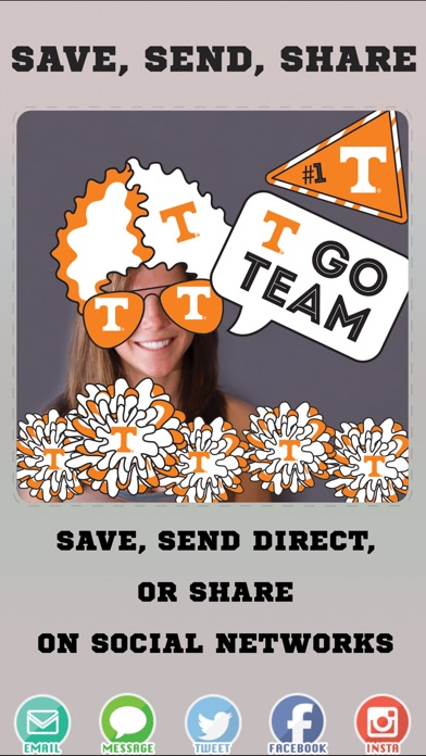 Tennessee Volunteers PLUS Selfie Stickers screenshot 4