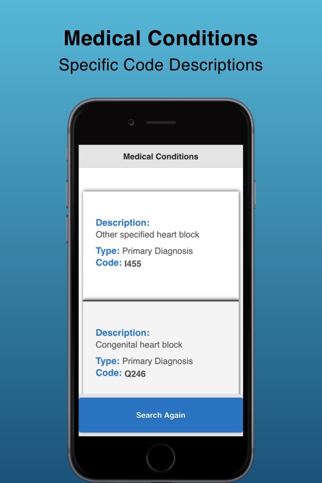 Medical Diagnosis Codes screenshot 2