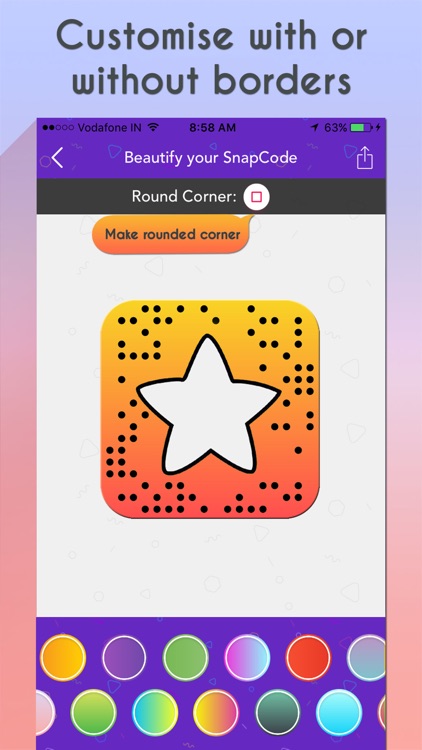 Beautify your SnapCode